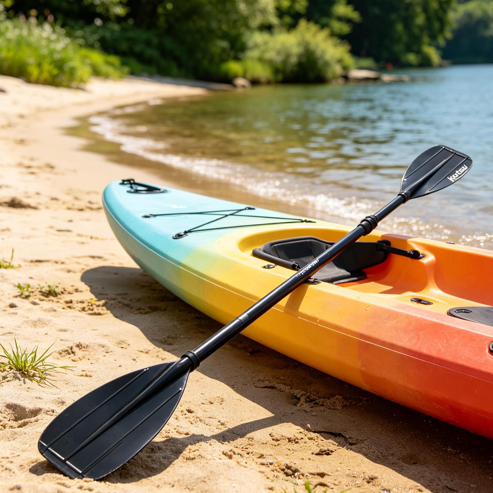 Kayak Paddle Carbon - Углепластиковое весло из 2 секций, легкое,