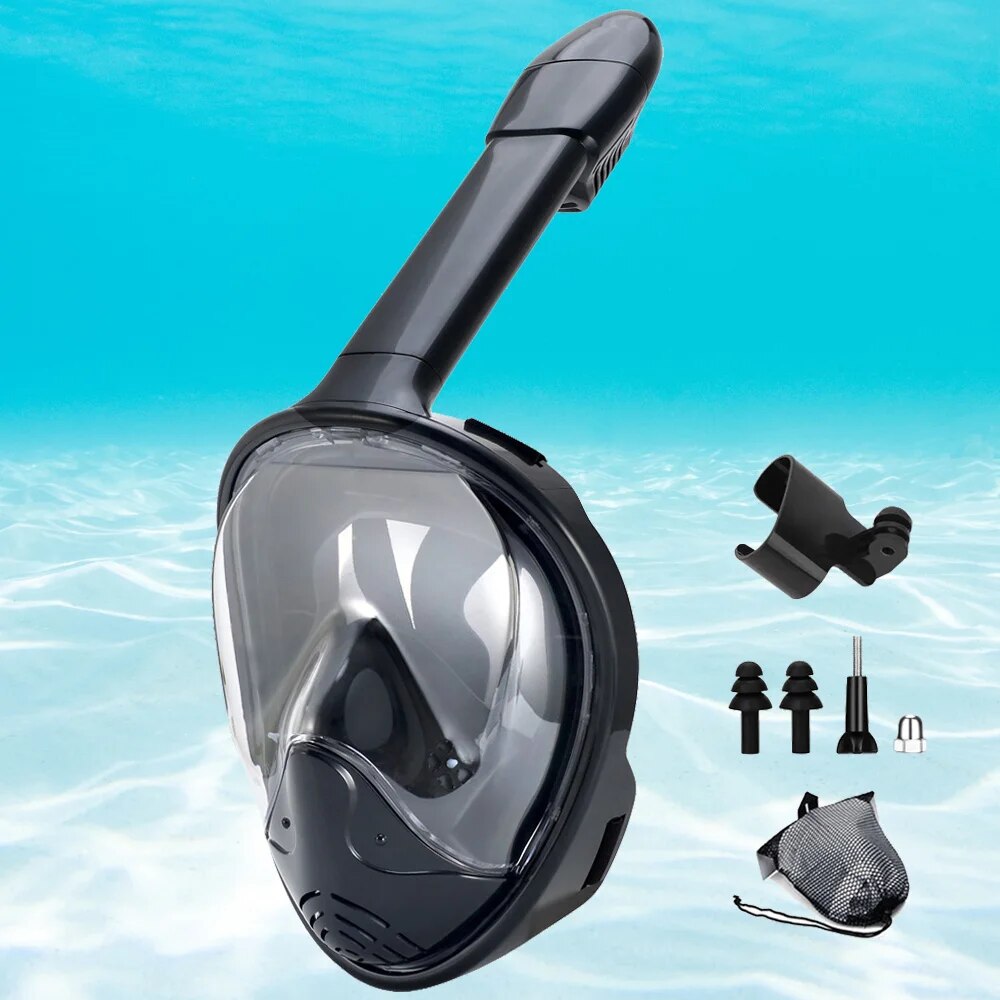 Freediving Mask Set - Подводное подводное плавание, анфас, детский комплект