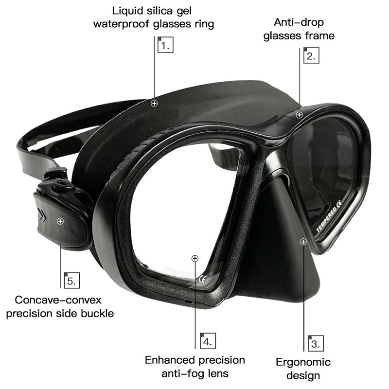 Маска для дайвинга с низким ур – обзор и цена Freediving Mask Set