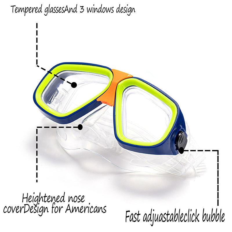 Очки для дайвинга для взрослых – обзор и цена Freediving Mask Set