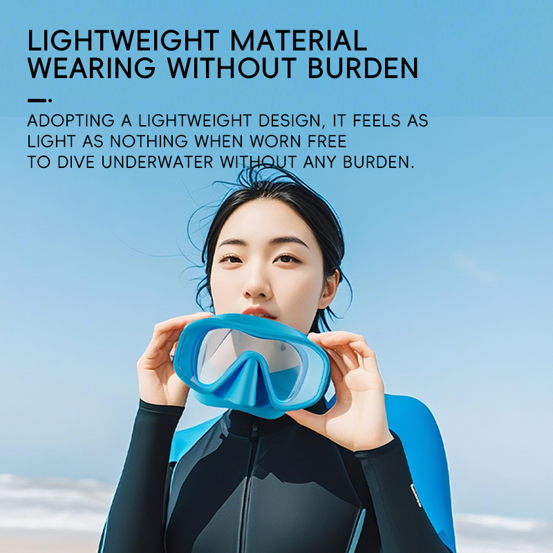 Профессиональная безрамная мас – обзор и цена Freediving Mask Set