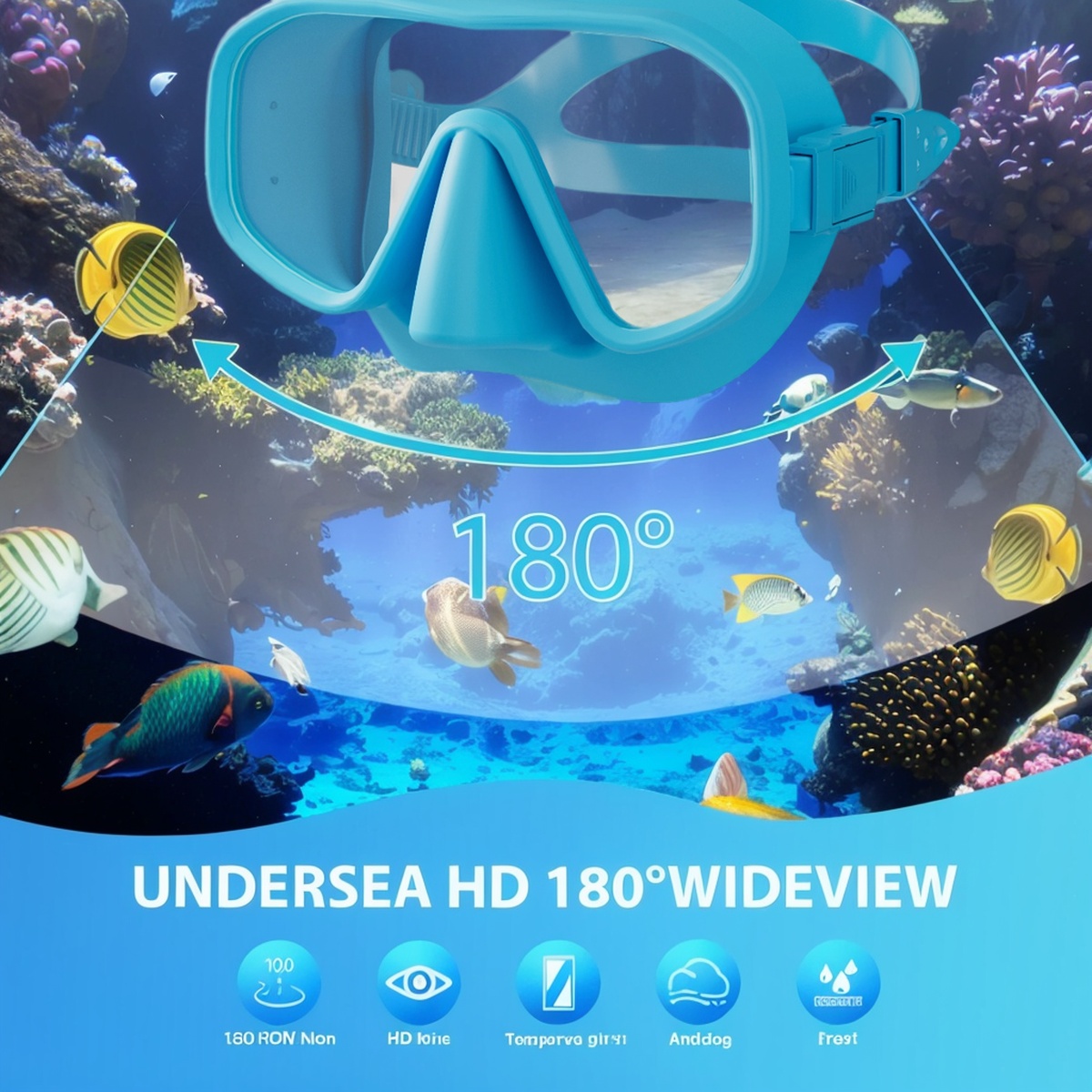 Профессиональная безрамная мас – обзор и цена Freediving Mask Set