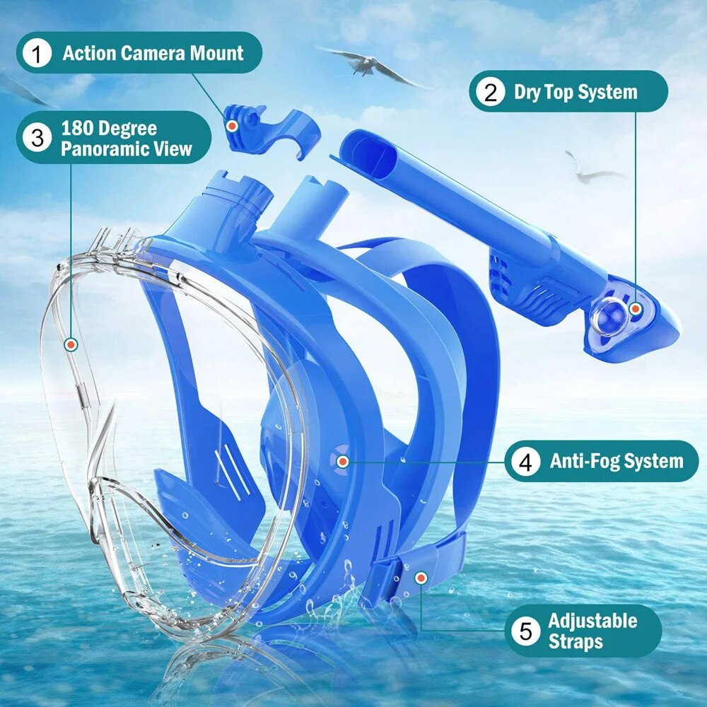 Подводное подводное плавание,  – обзор и цена Freediving Mask Set
